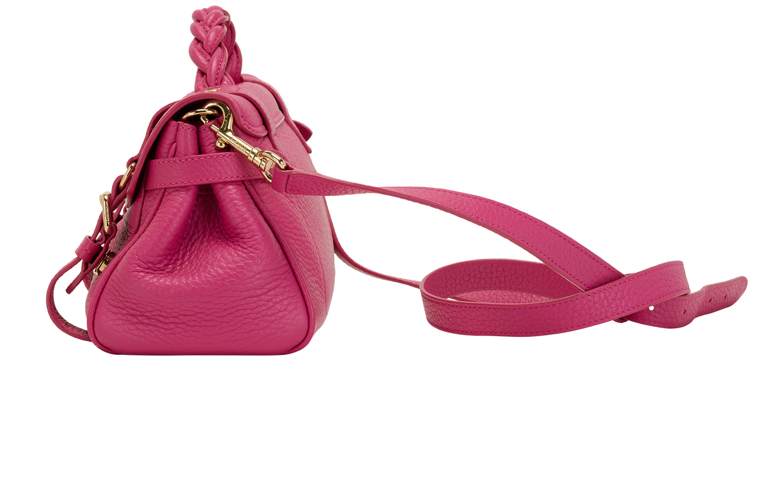 Mini Alexa, &pound;450, Handbags, Pink, Leather, Bottom view